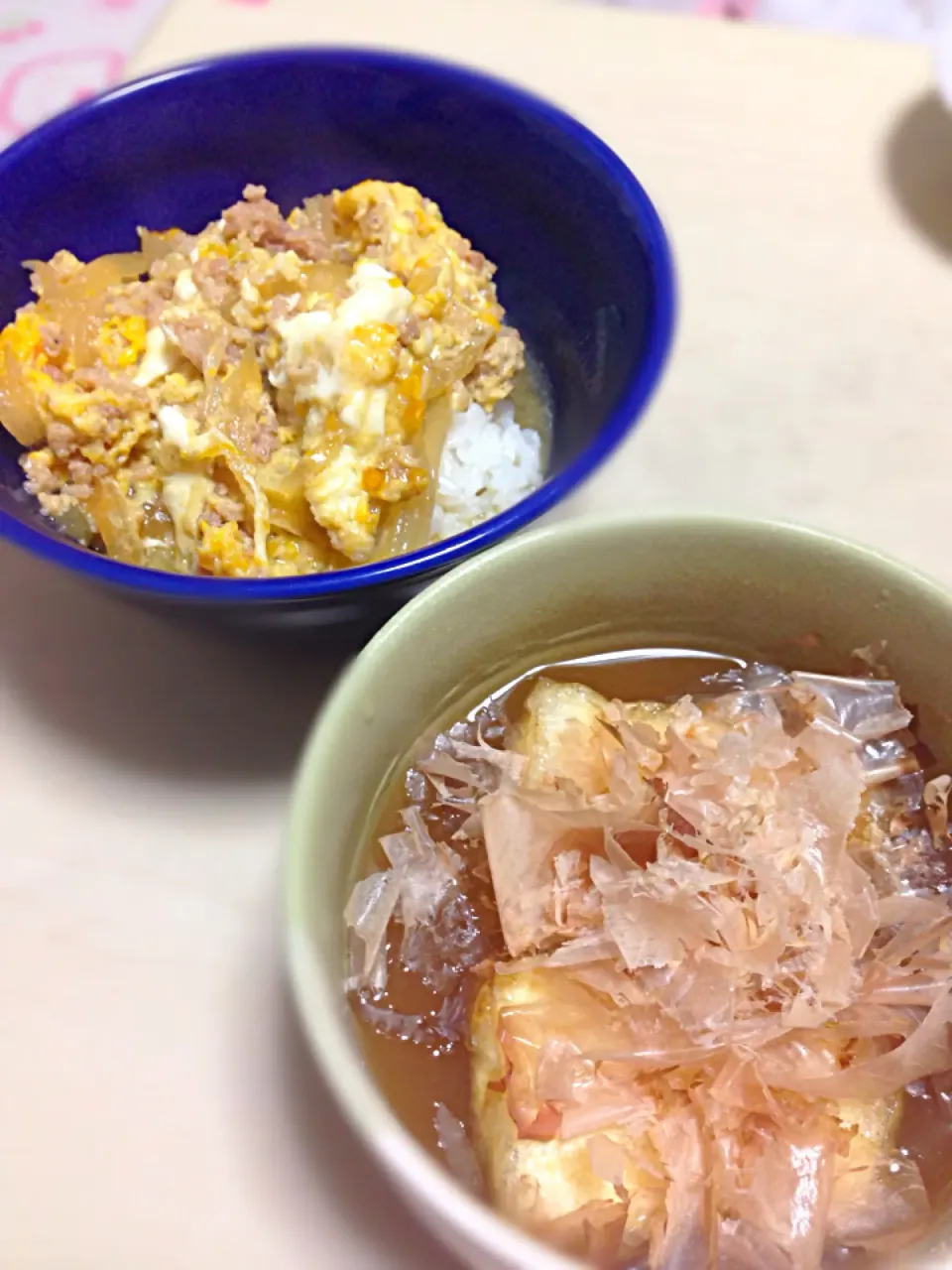 親子丼と揚げ出し豆腐♡|MiHOさん