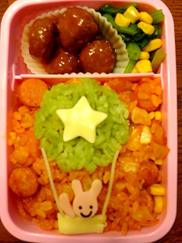 気球に乗ってどこまでも弁当♪|asakoさん