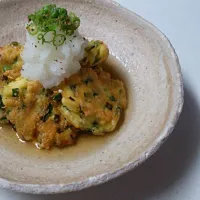 豆腐の落とし揚げ～韮とちりめんじゃこ入り～