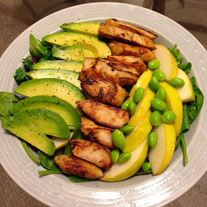 040714 Pear Chicken Salad|Caroline Kimさん