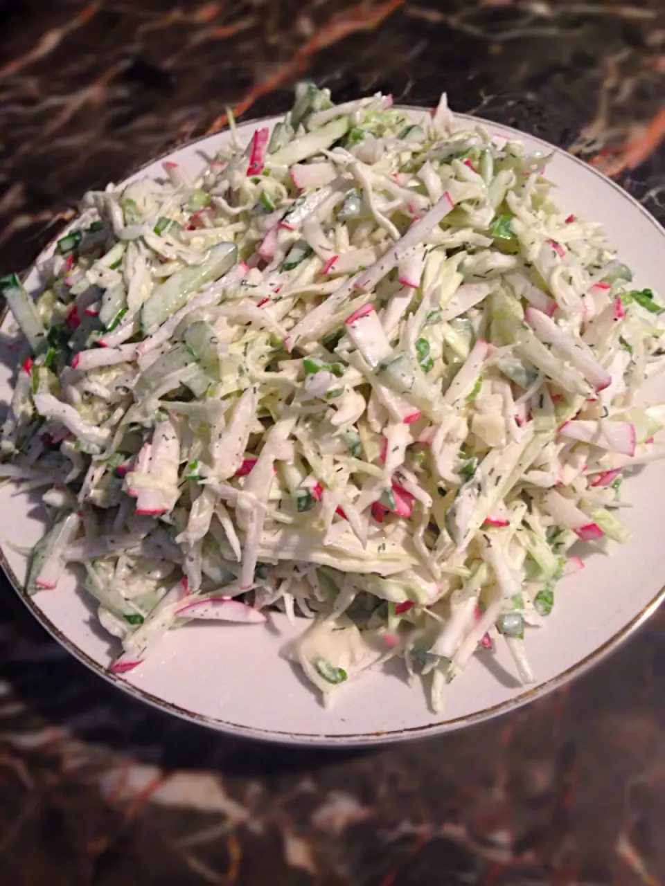 Cabbage/Cucumber/Radish Salad|Samuel Gonzalezさん