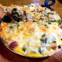 Snapdishの料理写真:ま公さんの料理 テヌキッシュ Quiche -potato, spinach & sausage