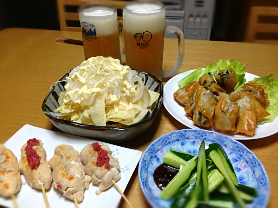 酒飲み晩御飯🍺🍺🍺|川上千尋さん