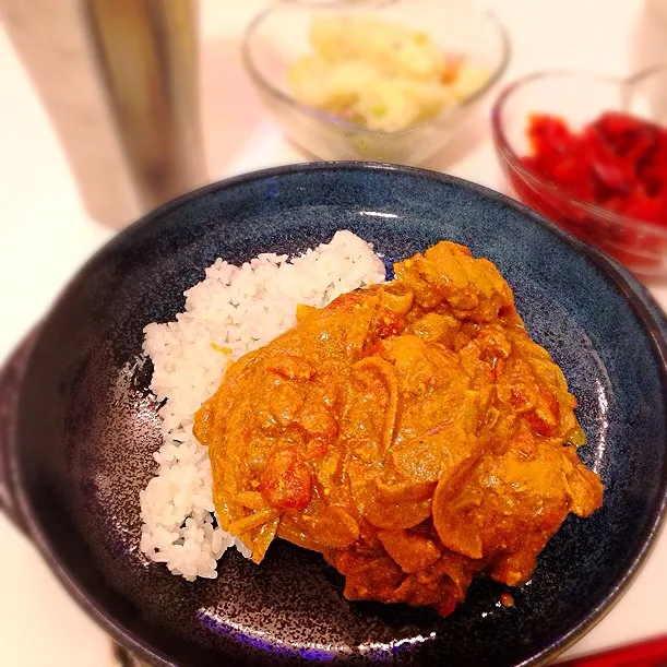 今夜は激辛チキンカレー♥️玉ねぎたっぷりでーす！|NanaMOさん