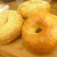 Snapdishの料理写真:Homemade bagels|Ledor Chiuさん