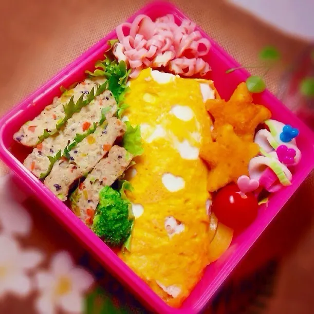 Snapdishの料理写真:4/9水曜日☆夫に作ったお弁当|mamiさん