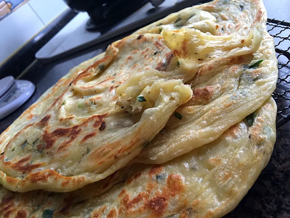 Pan-fried Scallion Pancakes～|🍞LeeLee🍞さん