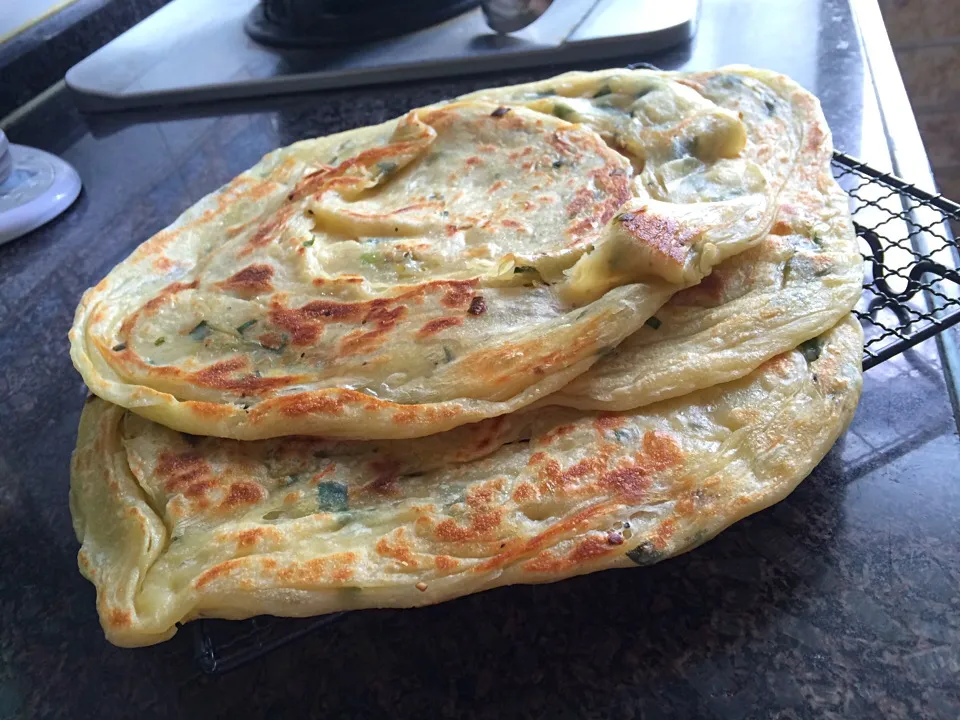 Pan-fried Scallion Pancakes2～|🍞LeeLee🍞さん