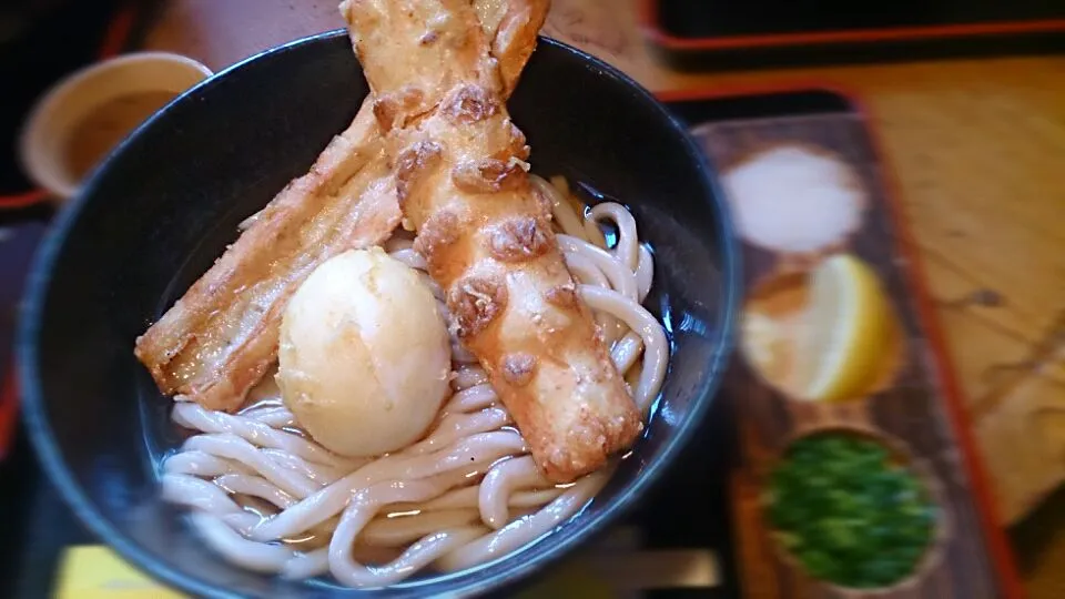 ちく玉ぶっかけうどん|にゃんこさん