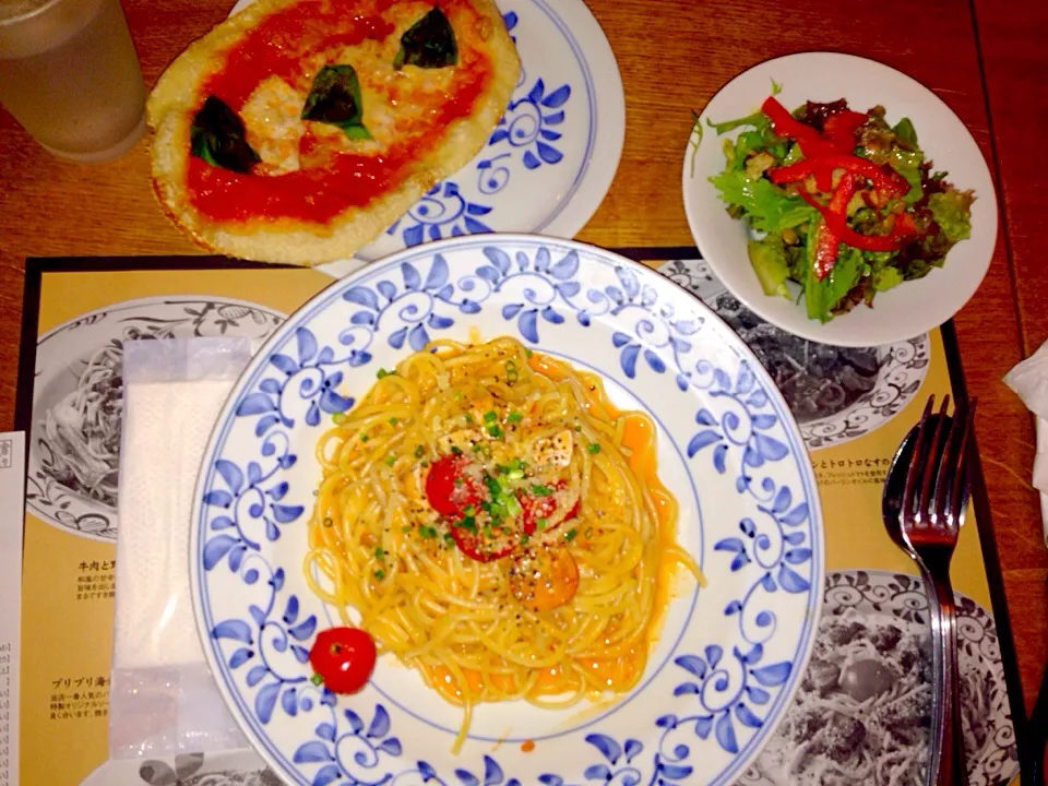 Salmon spaghetti/mahgerita|Ederさん