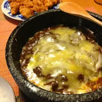 Snapdishの料理写真:石焼きチーズカレー|パッタイさん