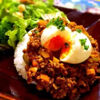 がぁがさんの料理 どらいかれ〜半熟🍳のせ 連チャン😂😂😂