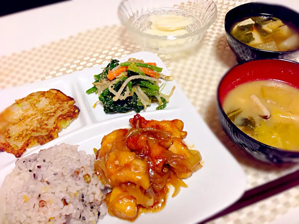 鶏胸肉の照り焼き定食|maipuさん