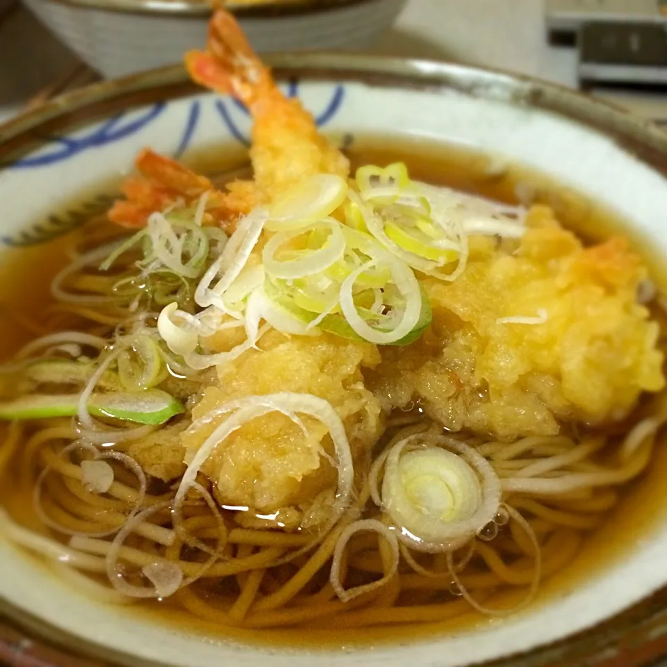 海老天かけ蕎麦|ごるびーさん