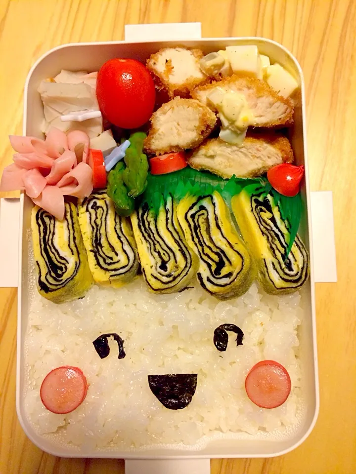 Snapdishの料理写真:4月10日 旦那さん弁当♡|Emam.さん