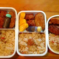 Snapdishの料理写真:高校生&中学生&仕事弁当^ ^|kick-yさん