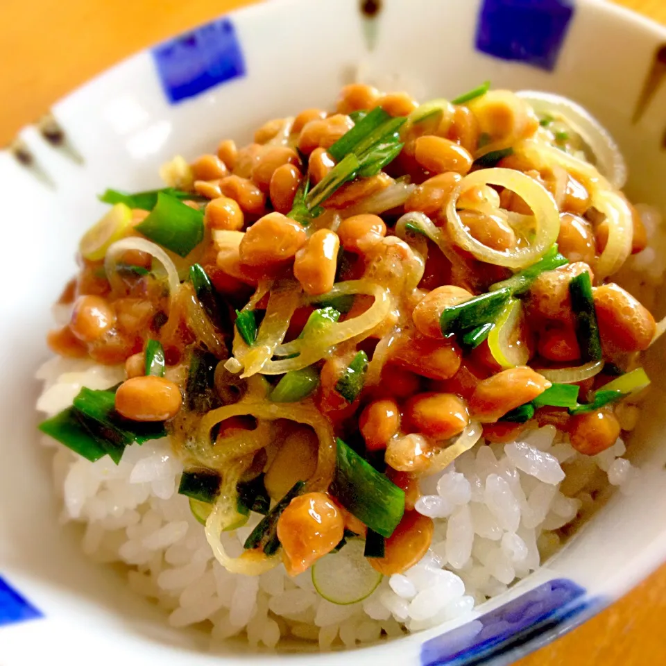 ニラネギ納豆ご飯♪|ラー山さん