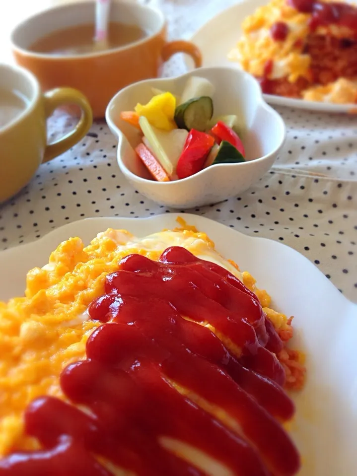 ＊本日のランチ＊オムライス＊|*✧みな*✧さん