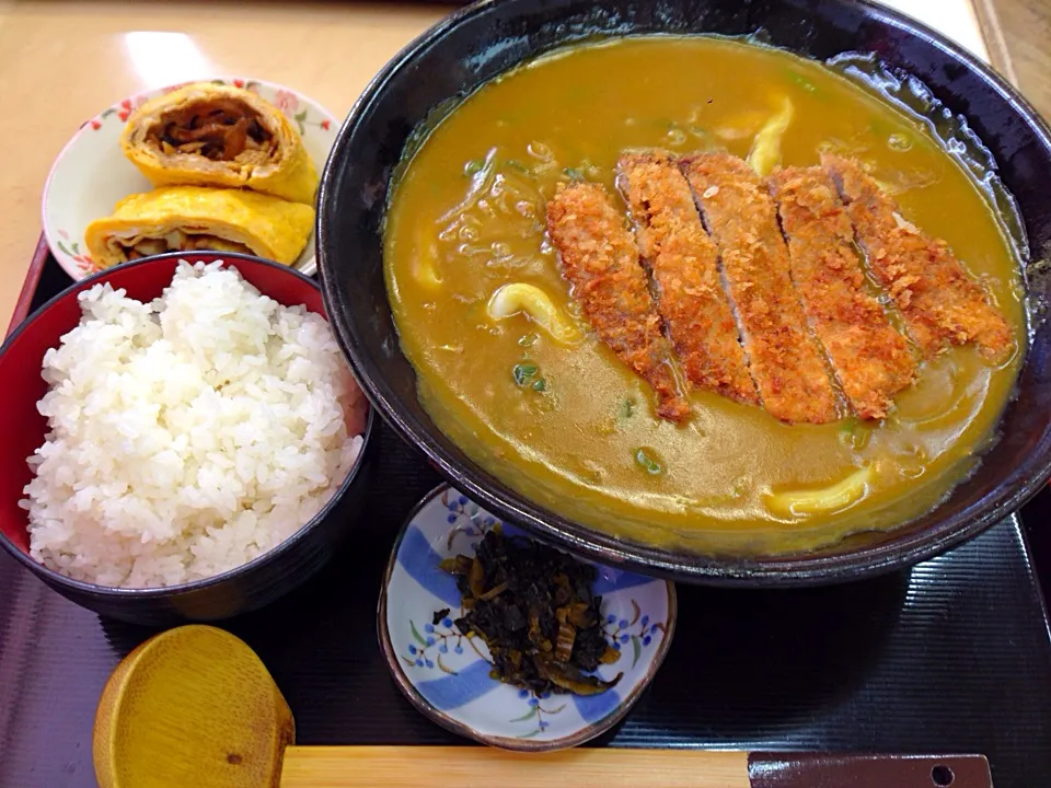 カツカレーうどん定食＠京都|take7887さん