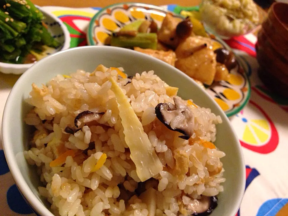 Bamboo shoot rice :D|mさん