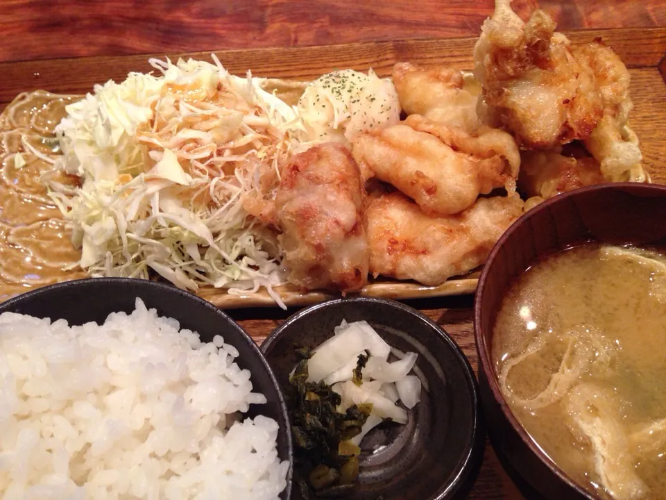 鳥唐揚定食|やまち〜さん