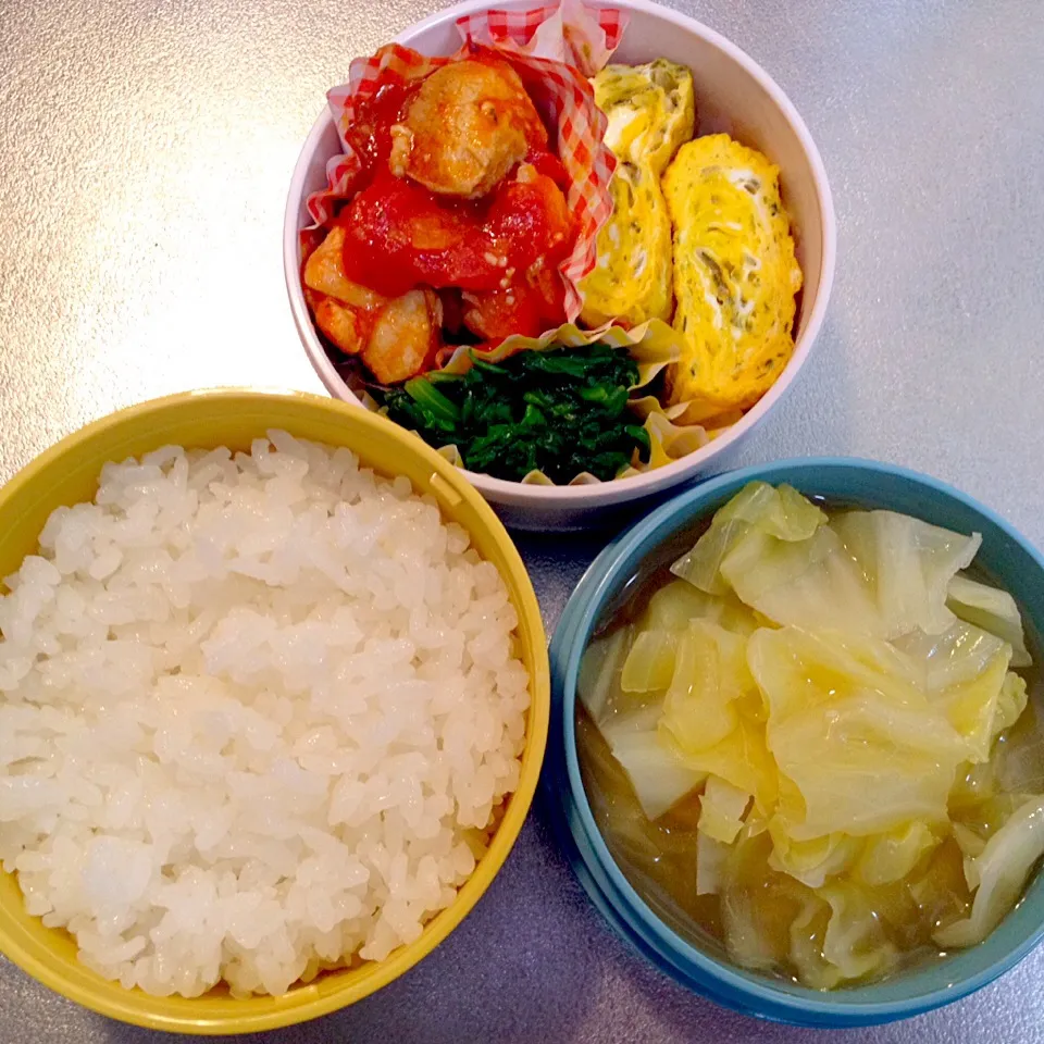 チキントマト煮塾弁|なお。さん