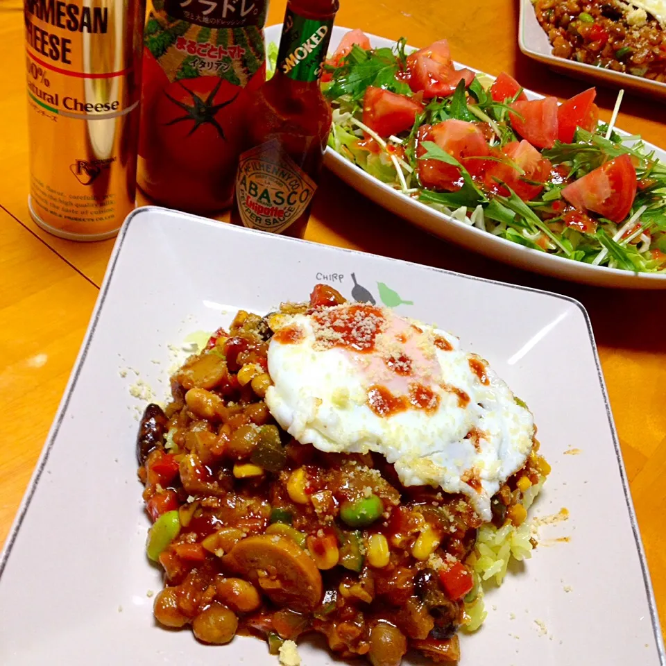 野菜たっぷり豆キーマカレー|カウンター嬢さん