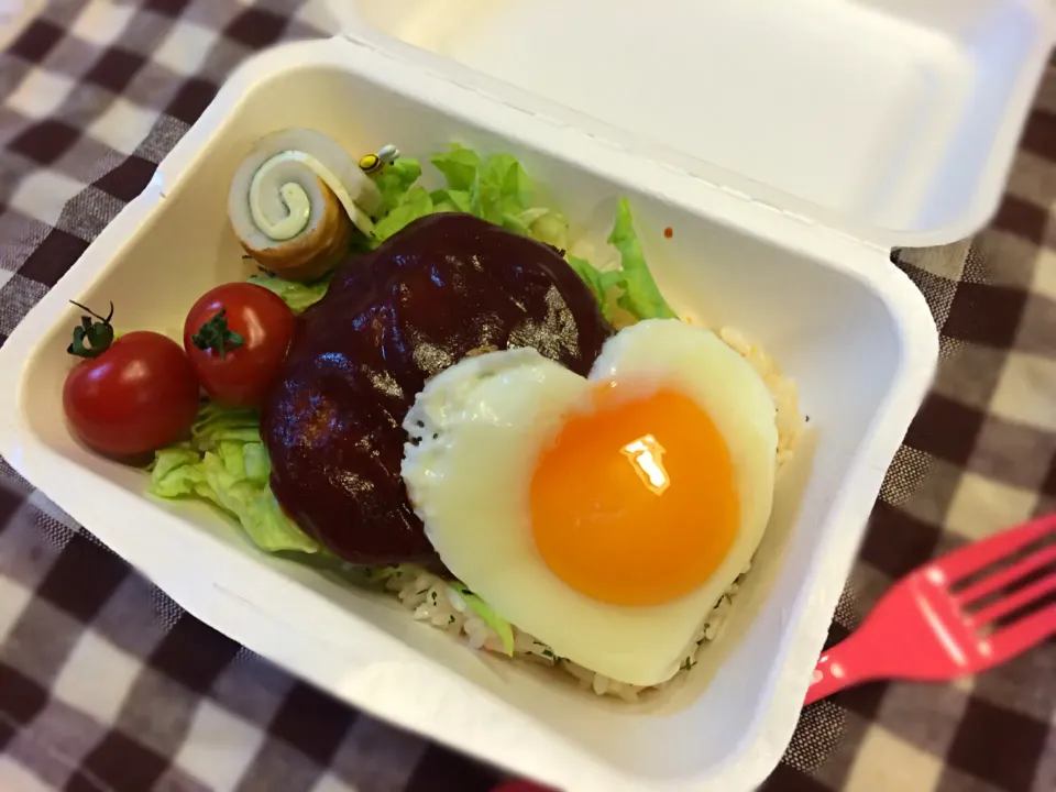 ロコモコ丼のお弁当|メイスイさん