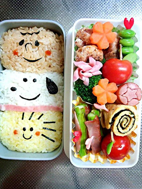 ★春の社会見学お弁当★キャラ弁  スヌーピー|kitchentomokoさん