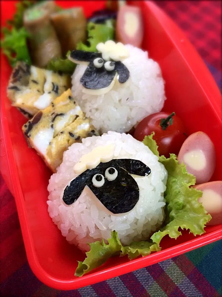 Snapdishの料理写真:ひつじのショーンのお弁当|manacocoさん