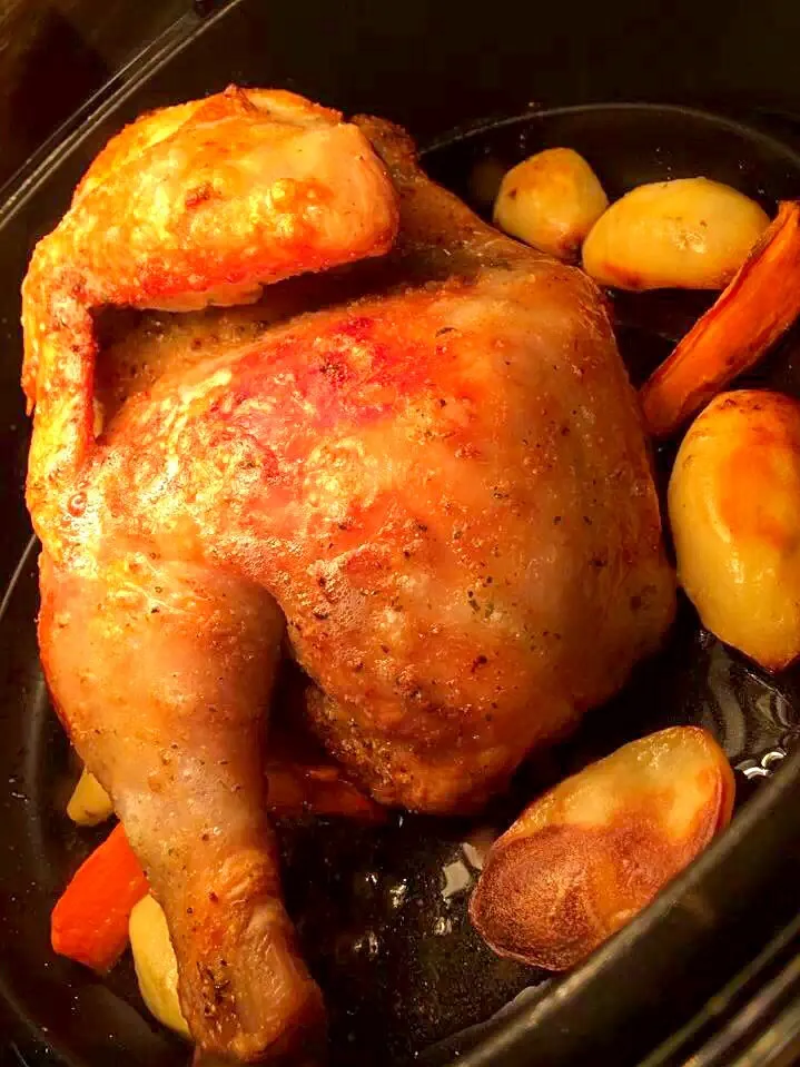 roasted chicken w/ potatoes & carrots|mommy louさん