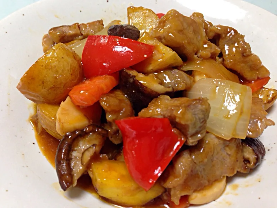 su buta(pork,vegetables in sweet &sour souce)|rubyjaneさん