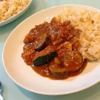 茄子とひき肉の無水カレー|ナカエリさん