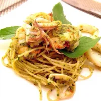 Snapdishの料理写真:Spaghetti Pesto|Peppermint Butlerさん