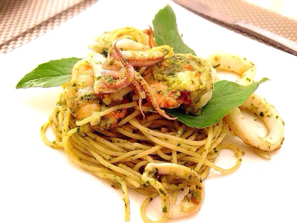 Spaghetti Pesto|Peppermint Butlerさん