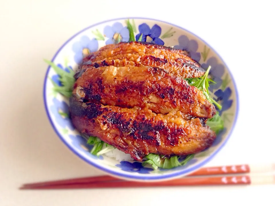 Snapdishの料理写真:さんまの蒲焼き丼|あずささん