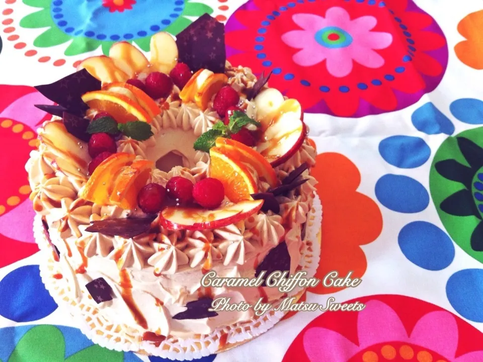 Caramel chiffon cake|Matsu sweetsさん