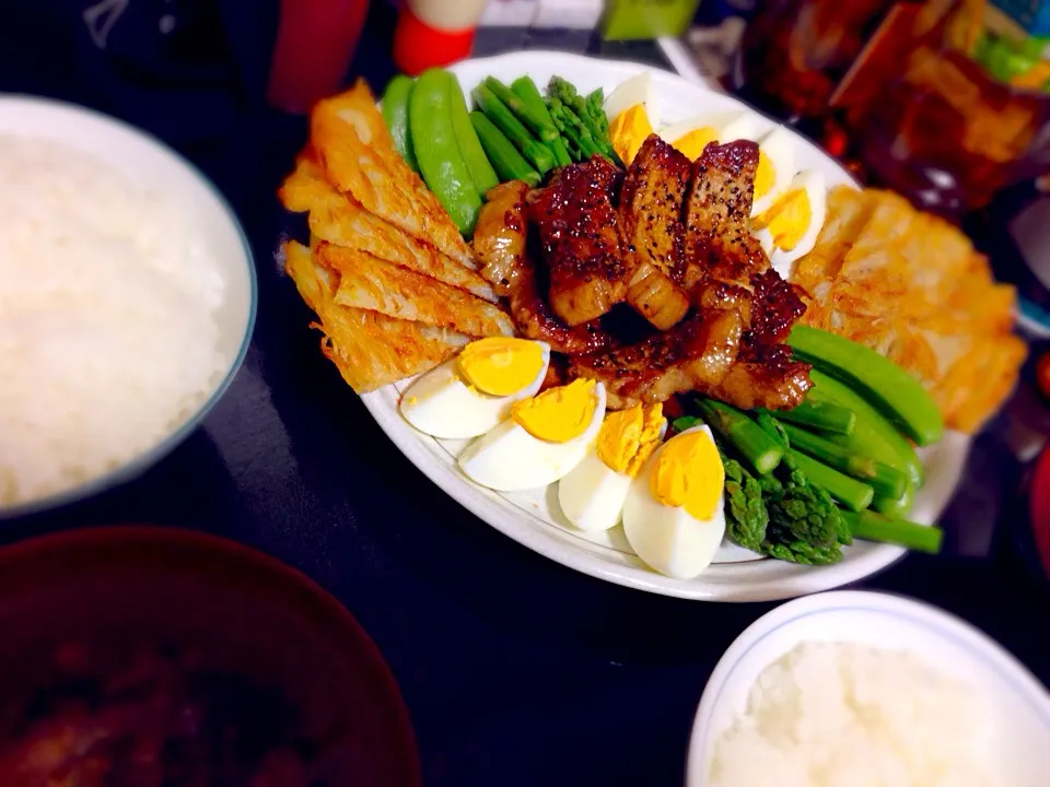 Snapdishの料理写真:2014/04/12 晩ご飯|ゆえさん