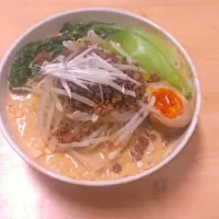 Snapdishの料理写真:まろやか豆乳担々麺♪|Minami.Uさん