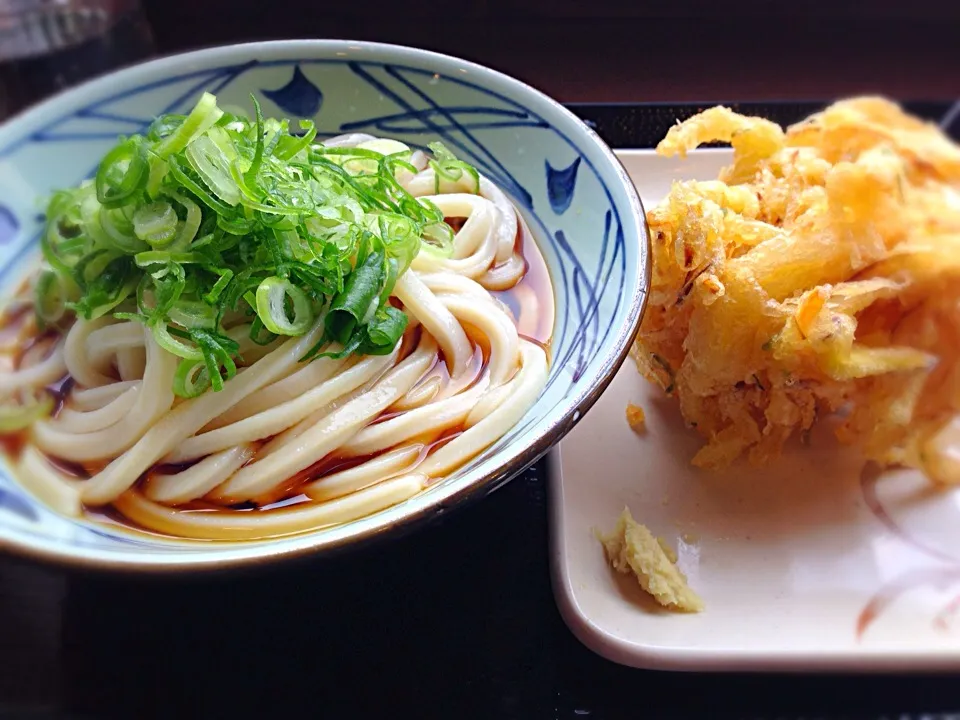 ぶっかけうどんと野菜かき揚げ|Hideさん