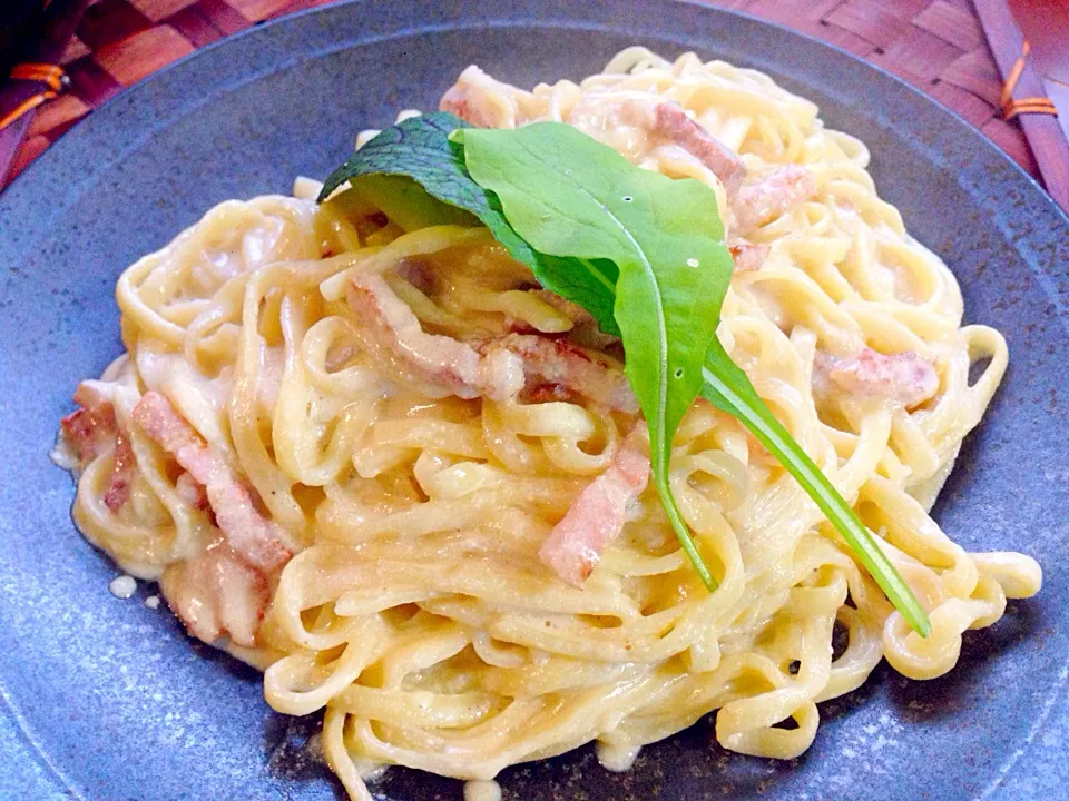 Soy Cream pasta🍼ﾊﾟﾝﾁｪｯﾀの豆乳ｸﾘｰﾑﾊﾟｽﾀ by chef hubby|🌈Ami🍻さん