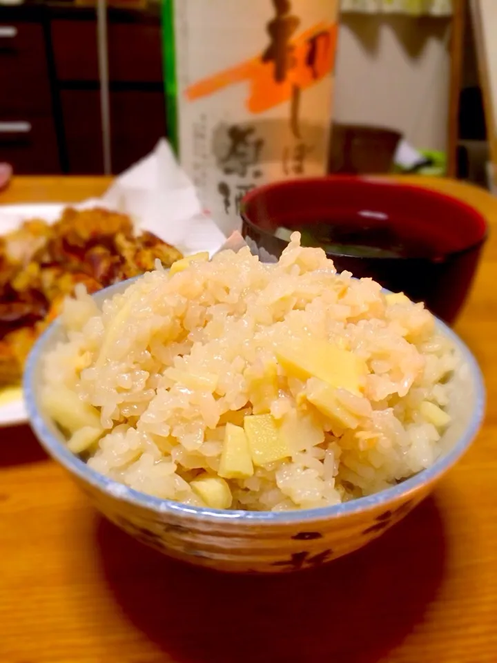 Snapdishの料理写真:筍の炊込みご飯|Eisuke  Fujiiさん