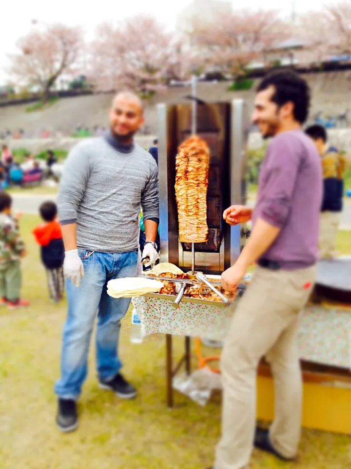 Cherry blossom viewing with Kebap|mie 미에 मिएさん