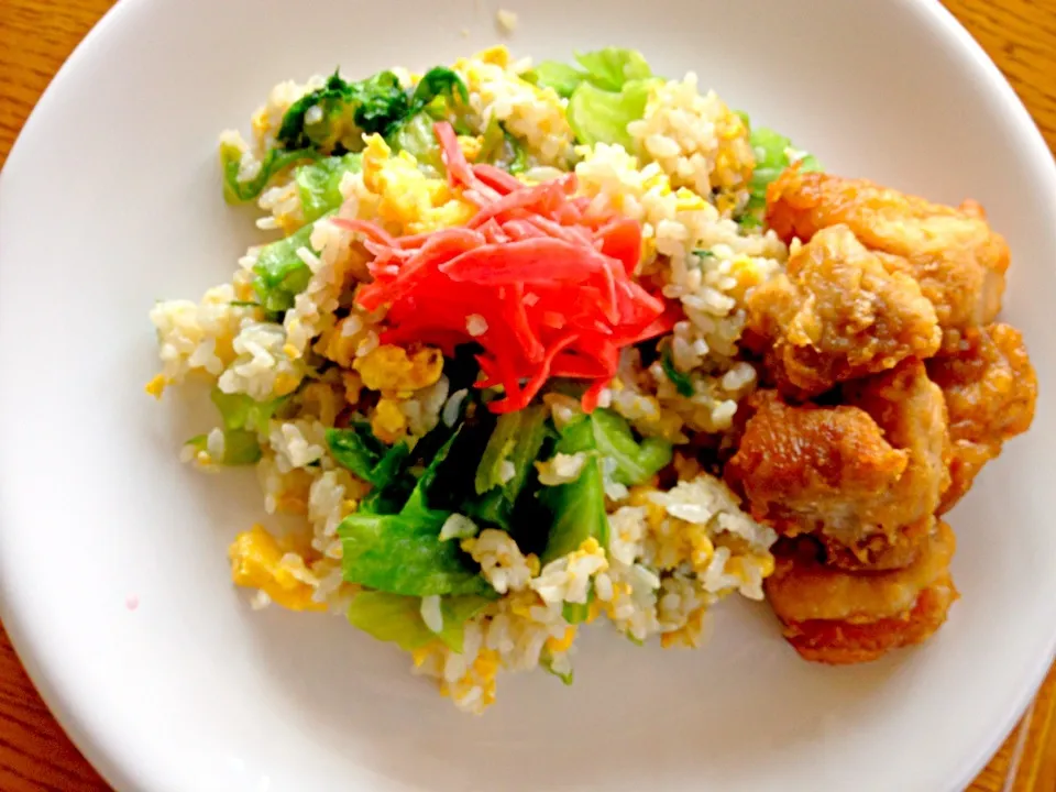 レタスチャーハン^_^鳥からあげ|はみちゃんさん