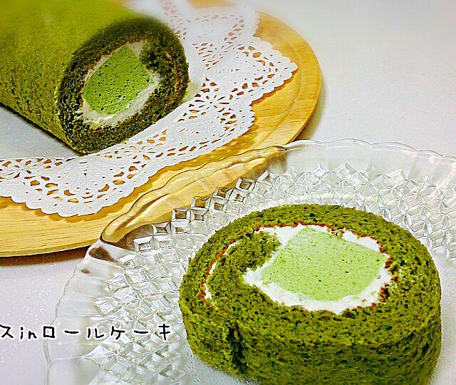 抹茶ムースinロールケーキ ゆう Snapdish スナップディッシュ Id U0b8na