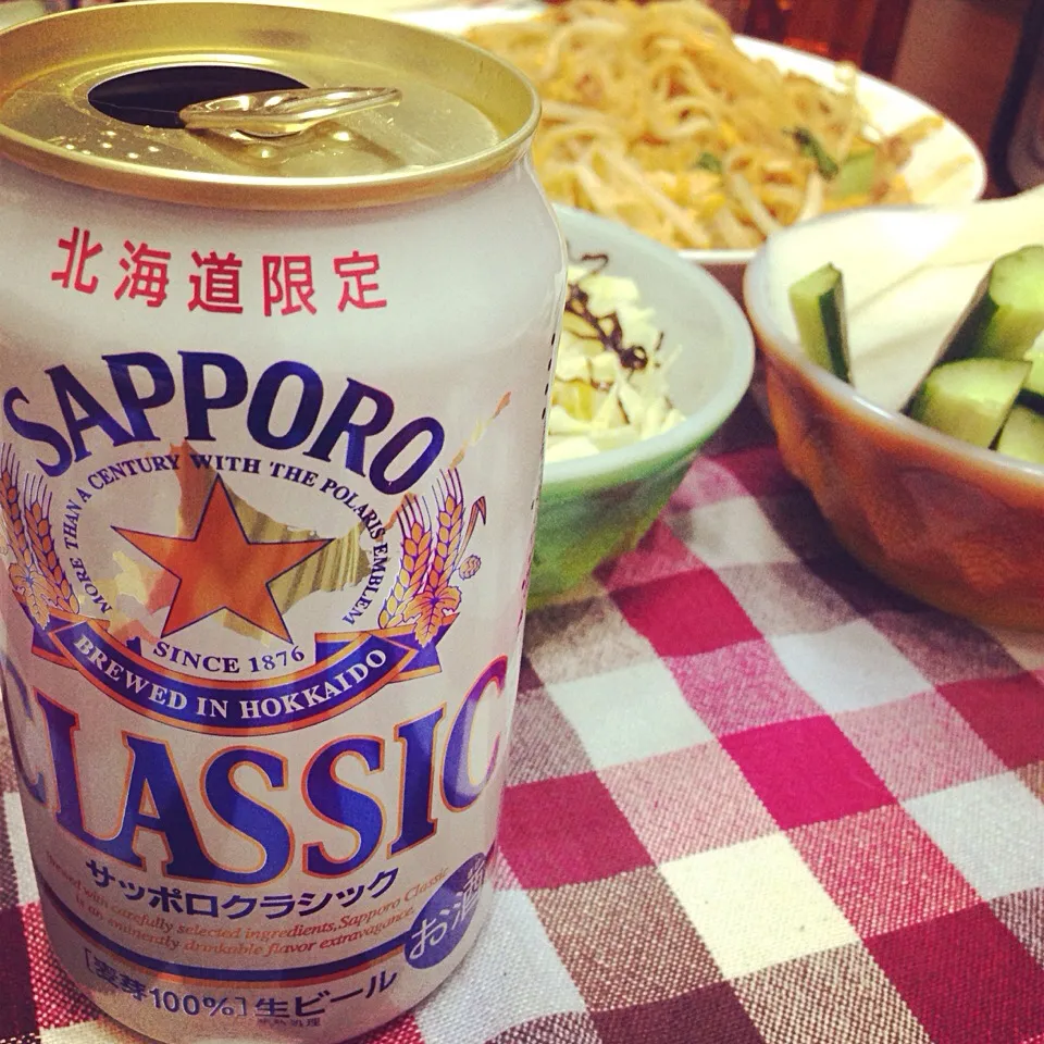 Snapdishの料理写真:サッポロクラシックで乾杯。|carinさん