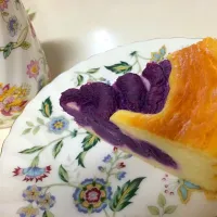 Snapdishの料理写真:紫いものチーズケーキ|Hackさん