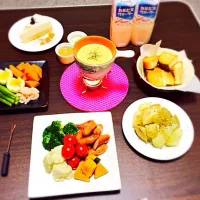 Snapdishの料理写真:チーズフォンデュ❤︎|⁂ARISA⁂さん