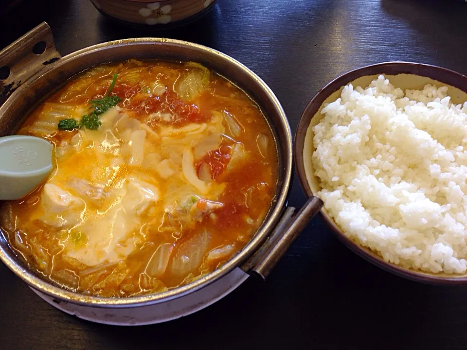 トマトチーズ鍋定食＠京都|take7887さん