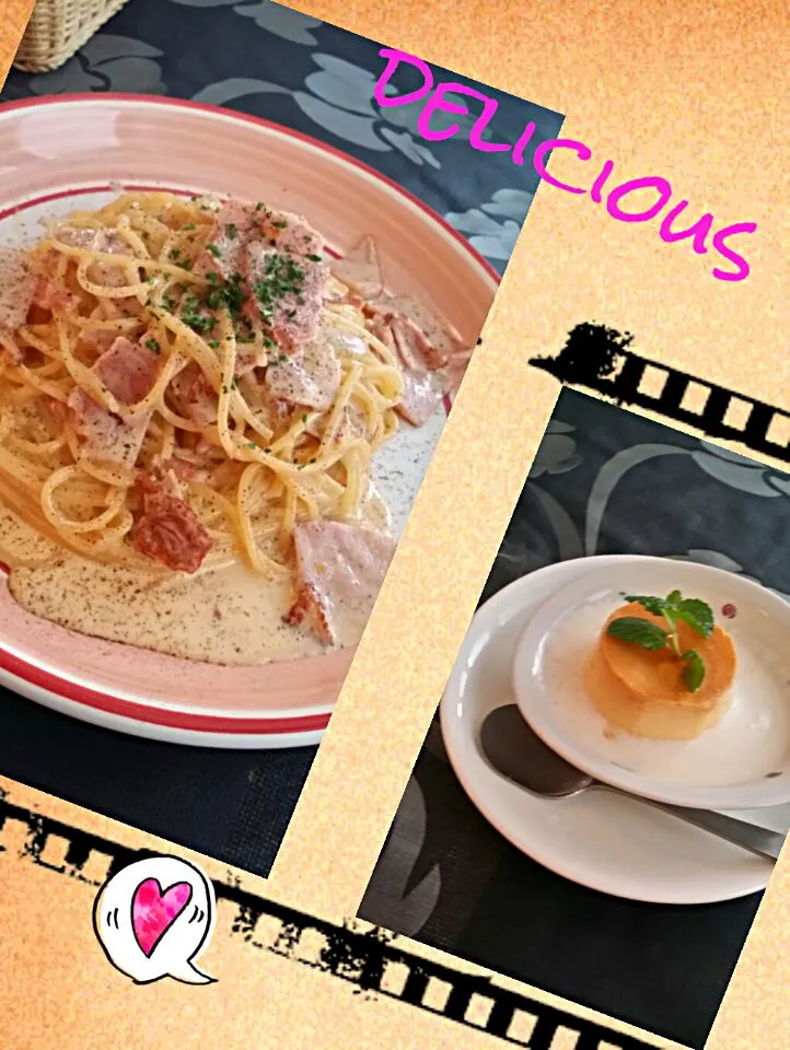 初めてのパスタやさんにいったらまずカルボナーラ♡|mii’s⭐️お家ご飯さん